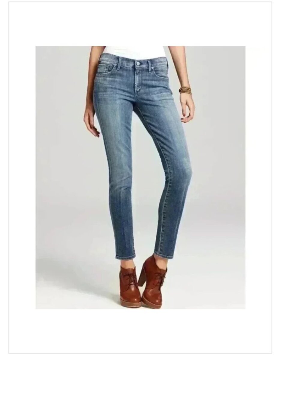 Citizens of Humanity Thompson Medium Rise Cropped Skinny Jeans Sz 24